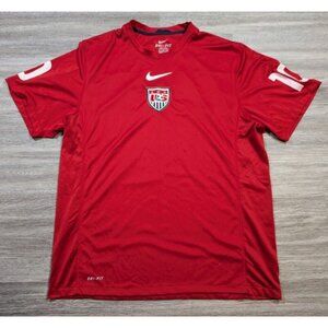 Nike USA Soccer Jersey Football 2010 World Cup "Don't Tread on Me" XL Red Snake
